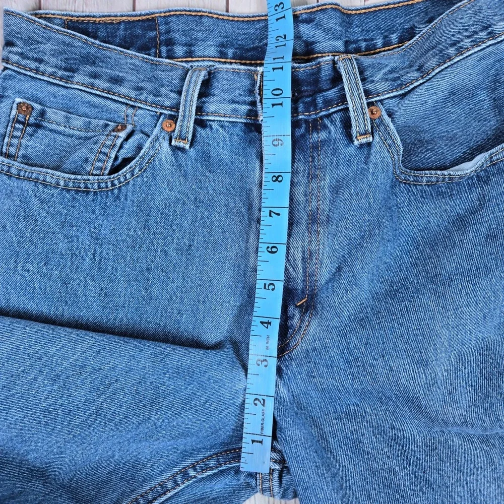 Levis 550 Relaxed Fit Tapered Leg Blue Denim Jeans Mens 32x32 Medium‎ Wash